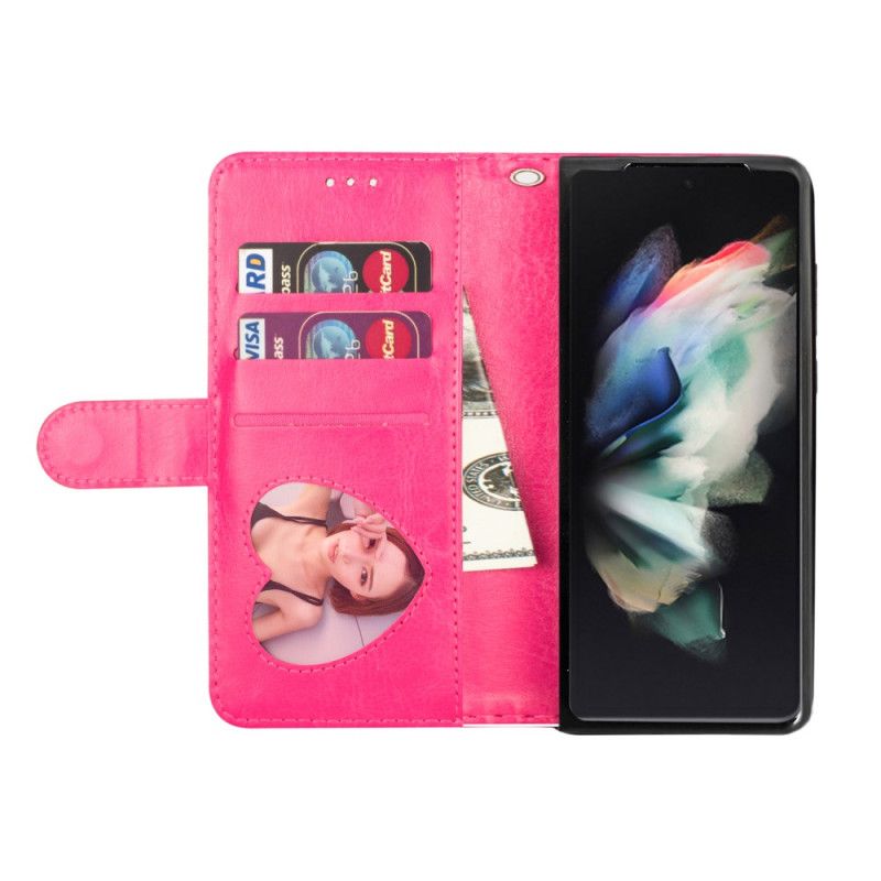 Flip Cover Samsung Galaxy Z Fold 5 Glitterpung Med Rem