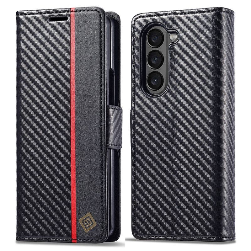 Flip Cover Samsung Galaxy Z Fold 5 Kulfiber Lc.imeeke