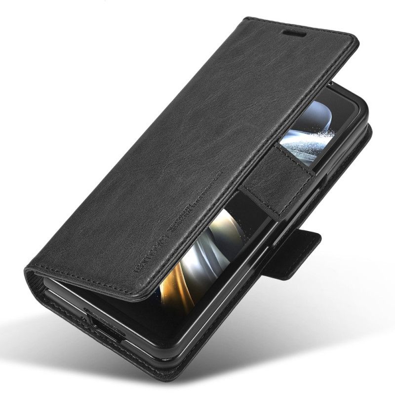 Flip Cover Samsung Galaxy Z Fold 5 Rfid Læder Style Lc.imeeke