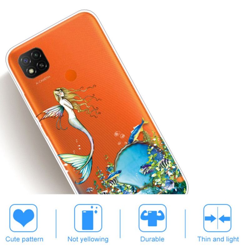 Cover for Xiaomi Redmi 9C Blå Sirene