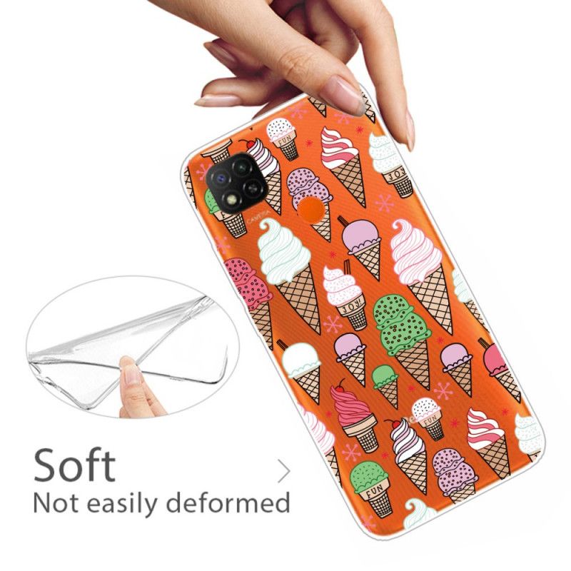 Cover for Xiaomi Redmi 9C Farvet Flødeis