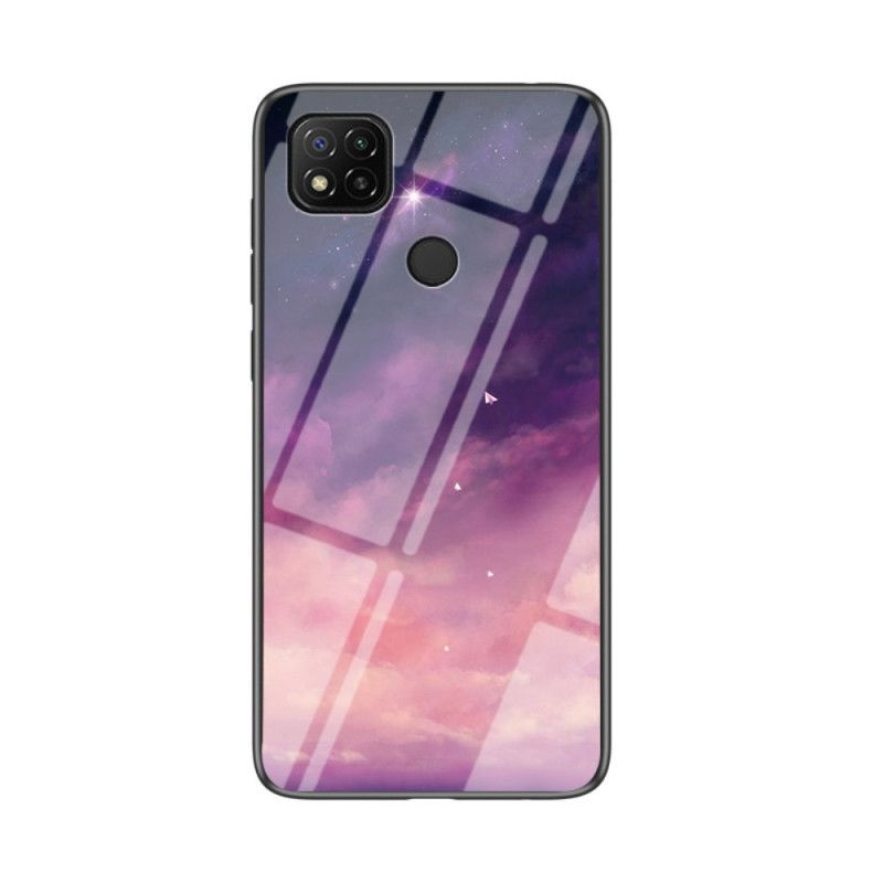 Cover for Xiaomi Redmi 9C Hvid Skønhedshærdet Glas