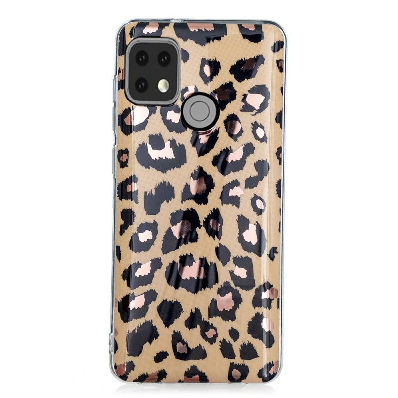 Cover for Xiaomi Redmi 9C Marmor I Leopardstil