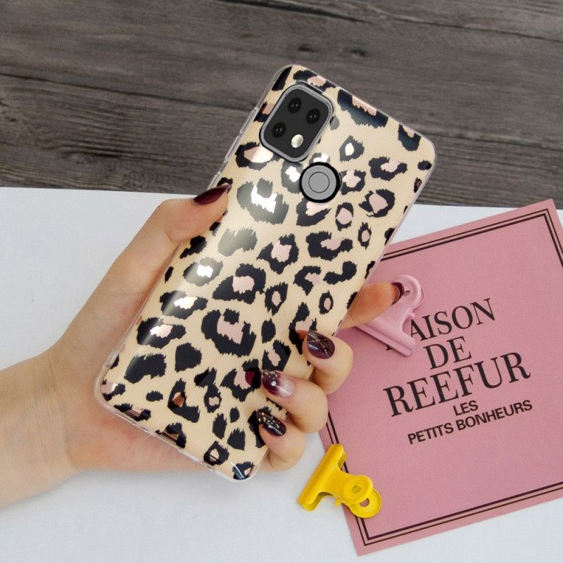 Cover for Xiaomi Redmi 9C Marmor I Leopardstil