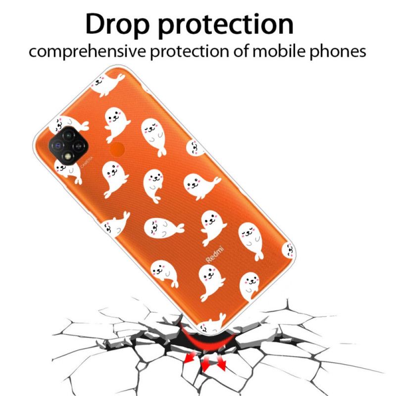 Cover for Xiaomi Redmi 9C Sjove Søløver