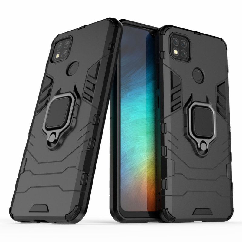 Cover for Xiaomi Redmi 9C Sort Resistent Ring