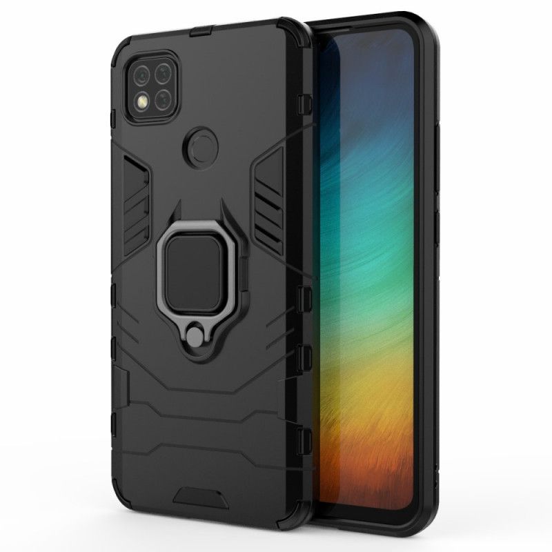 Cover for Xiaomi Redmi 9C Sort Resistent Ring