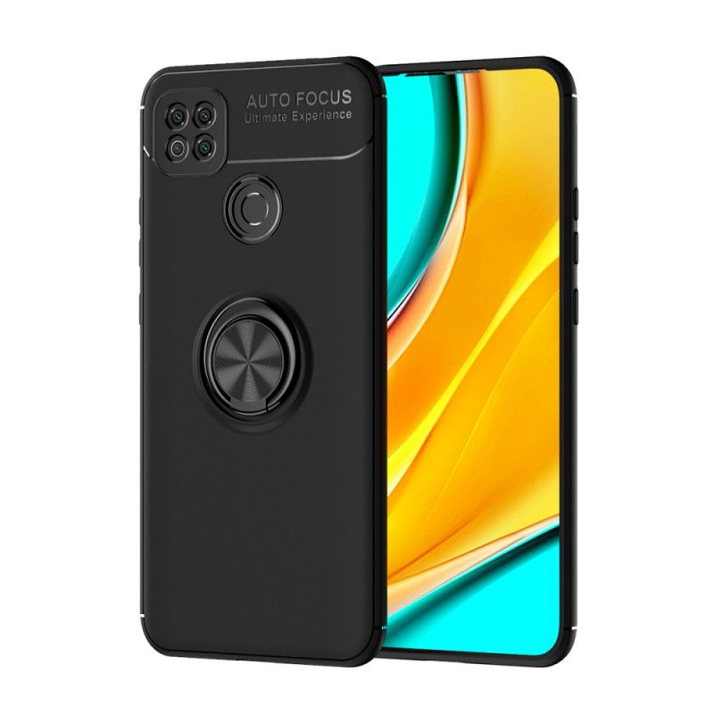 Cover for Xiaomi Redmi 9C Sort Roterende Ring