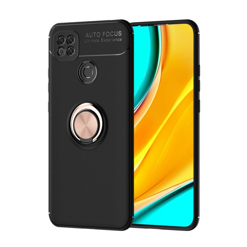 Cover for Xiaomi Redmi 9C Sort Roterende Ring