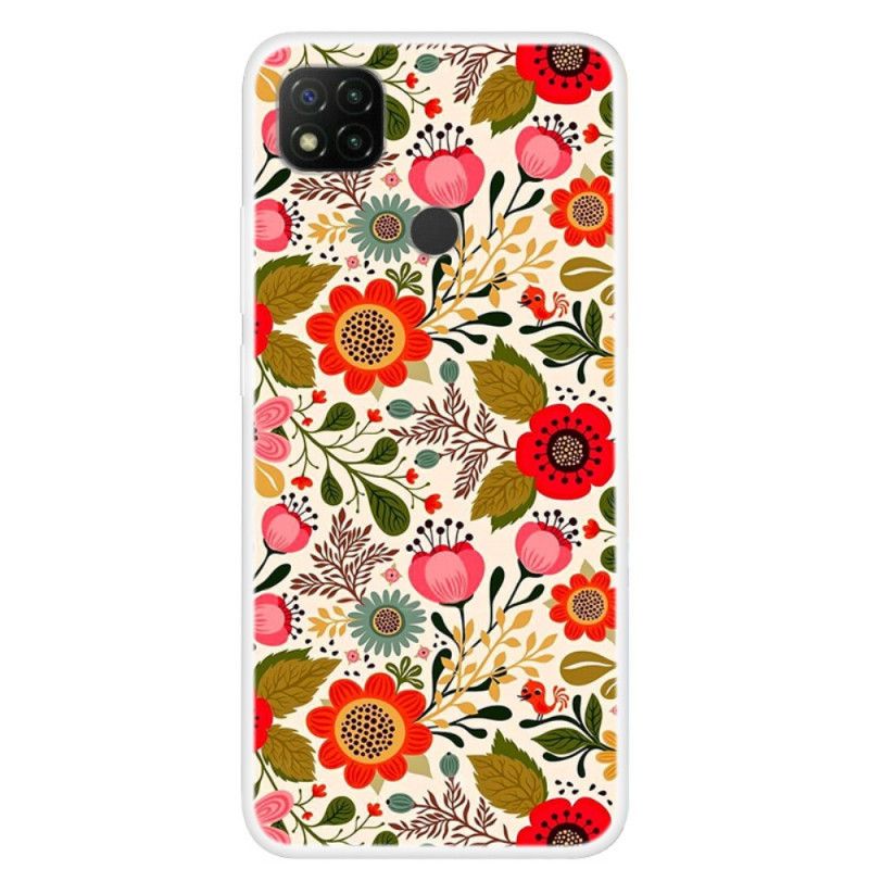 Cover Xiaomi Redmi 9C Blomstertæppe Beskyttelse