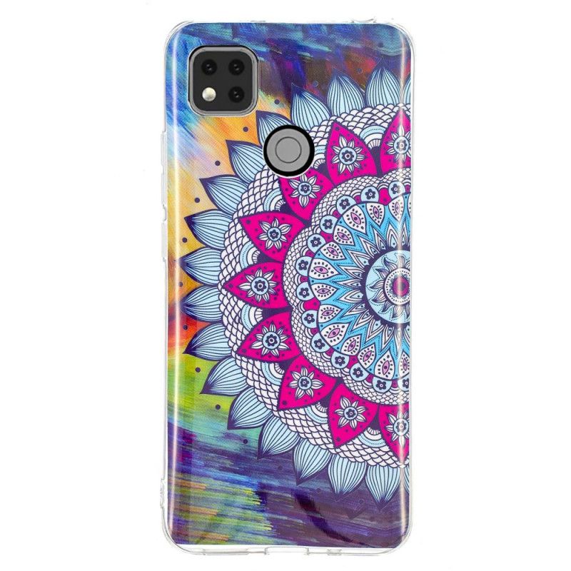 Cover Xiaomi Redmi 9C Fluorescerende Mandala