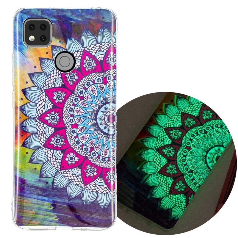 Cover Xiaomi Redmi 9C Fluorescerende Mandala