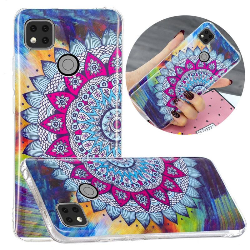 Cover Xiaomi Redmi 9C Fluorescerende Mandala