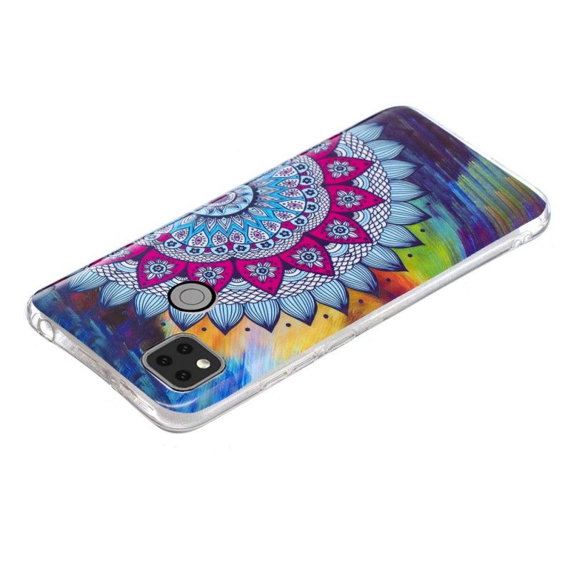 Cover Xiaomi Redmi 9C Fluorescerende Mandala