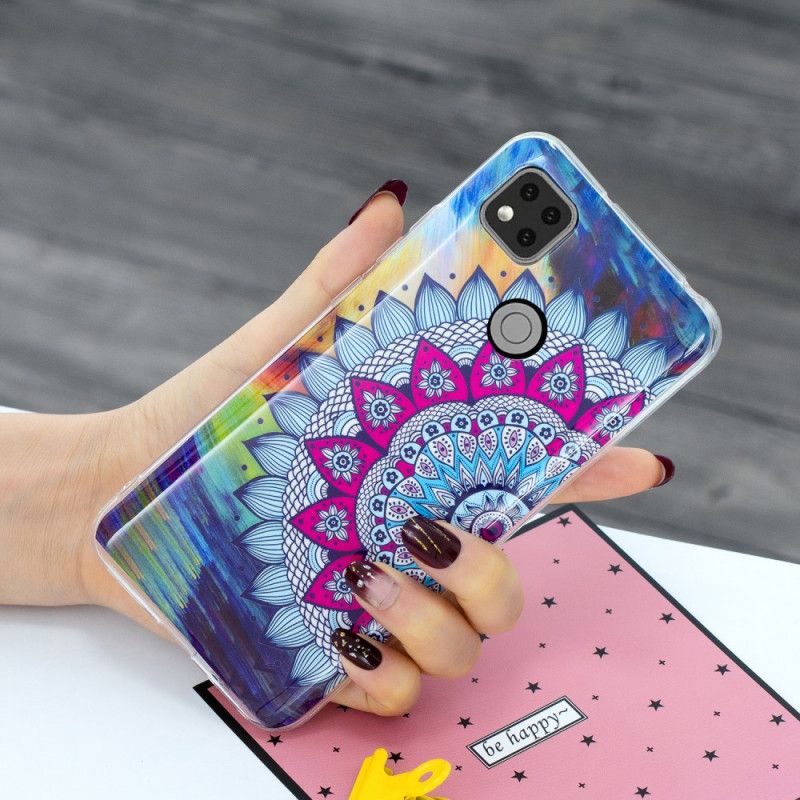 Cover Xiaomi Redmi 9C Fluorescerende Mandala