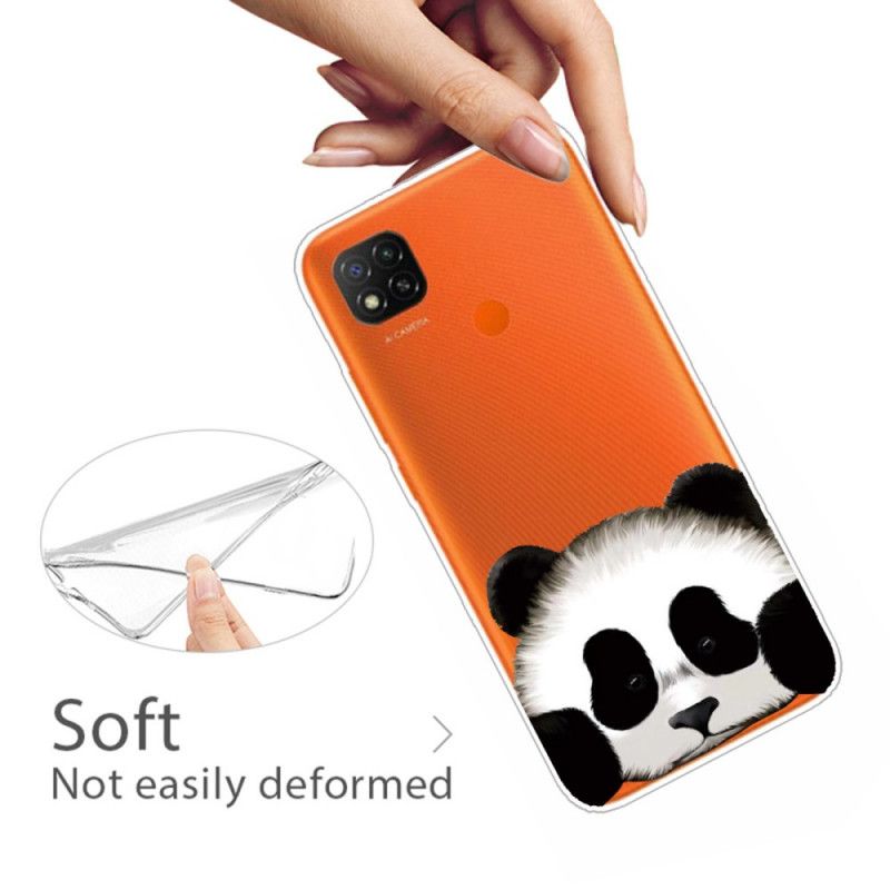 Cover Xiaomi Redmi 9C Gennemsigtig Panda Beskyttelse