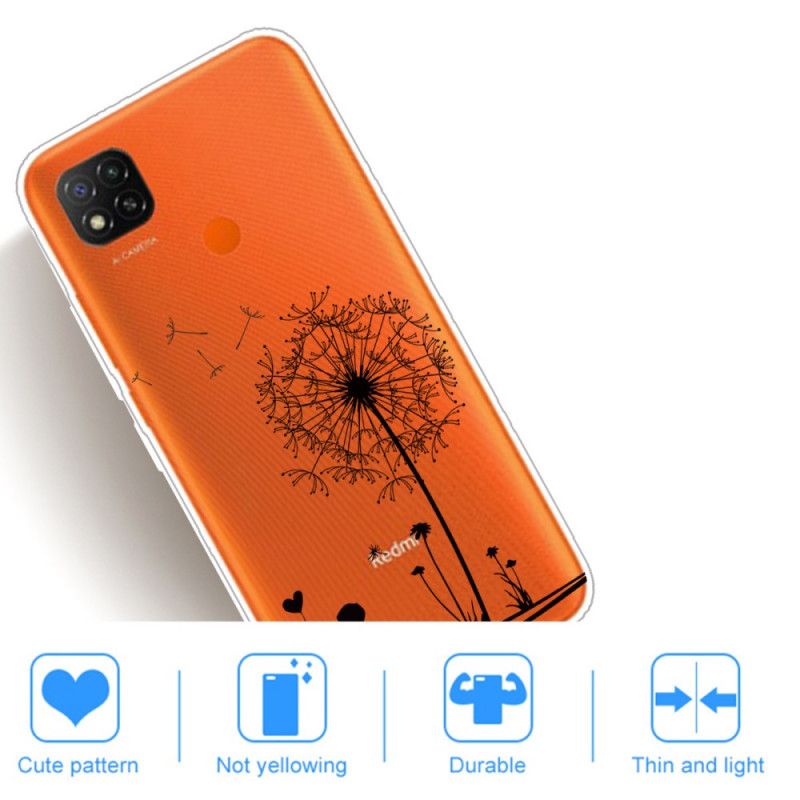 Cover Xiaomi Redmi 9C Mobilcover Mælkebøtte Kærlighed