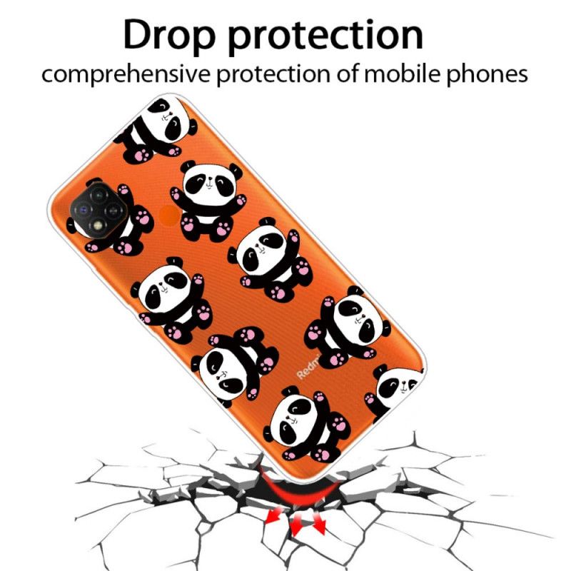 Cover Xiaomi Redmi 9C Mobilcover Top Sjove Pandaer