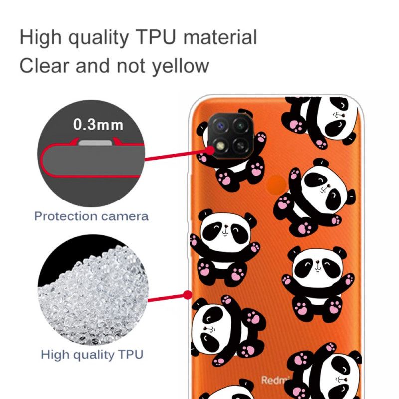 Cover Xiaomi Redmi 9C Mobilcover Top Sjove Pandaer