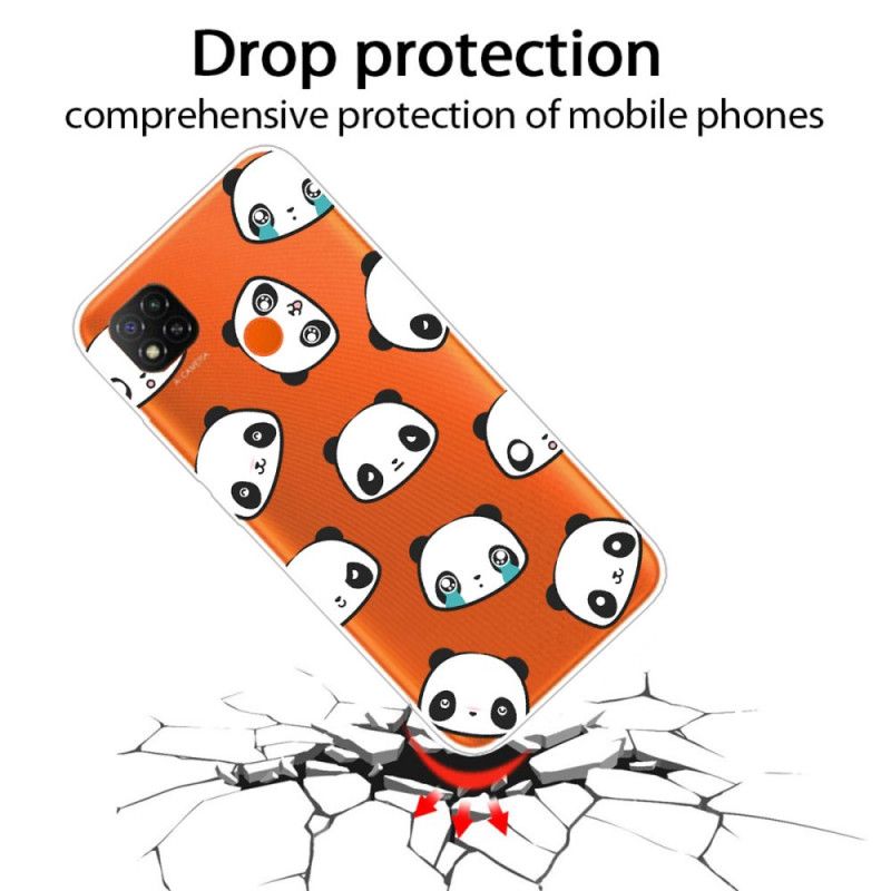 Cover Xiaomi Redmi 9C Sentimentale Pandaer