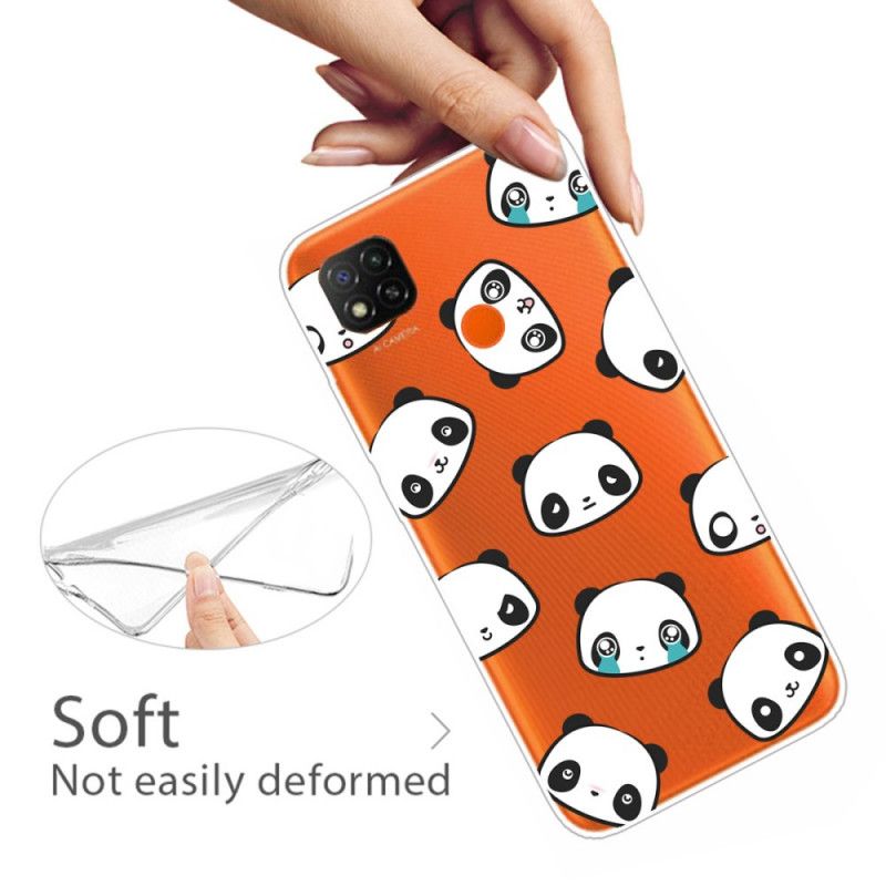 Cover Xiaomi Redmi 9C Sentimentale Pandaer