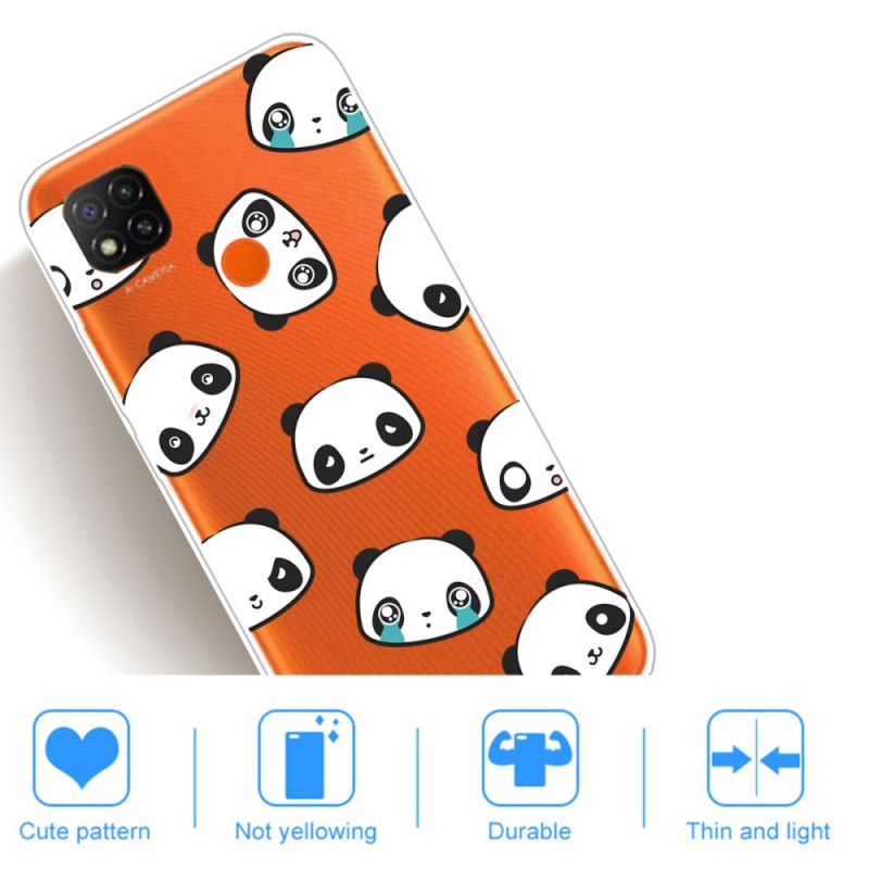 Cover Xiaomi Redmi 9C Sentimentale Pandaer