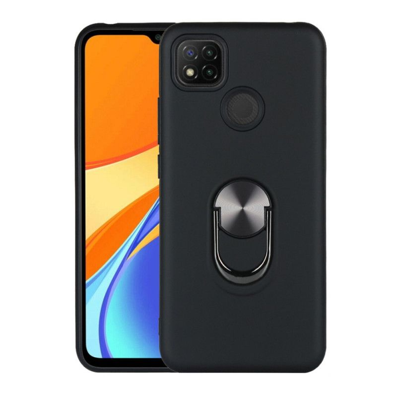 Cover Xiaomi Redmi 9C Sort Aftagelig Med Støttering