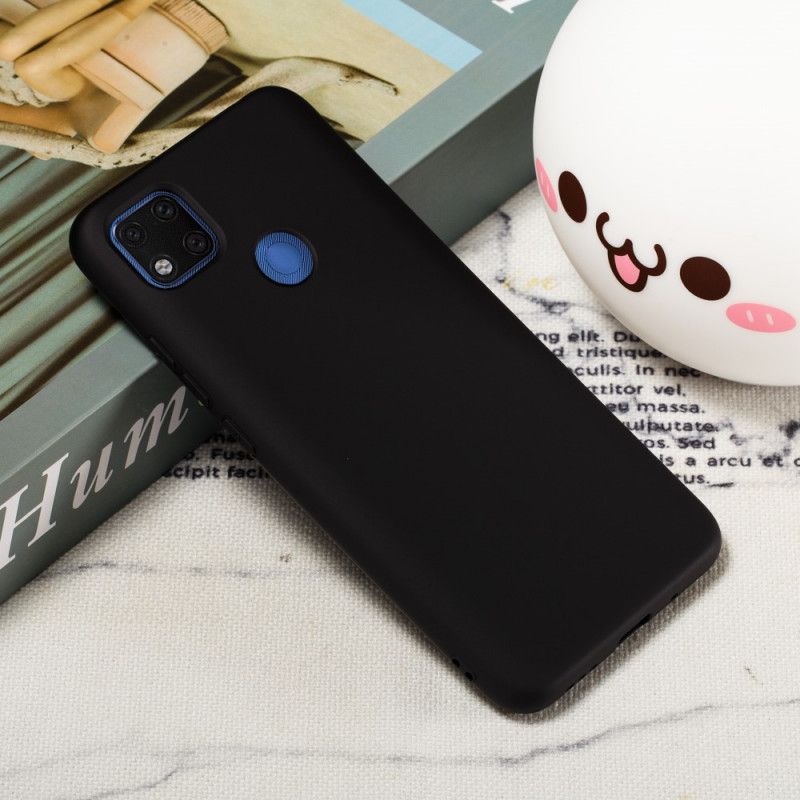 Cover Xiaomi Redmi 9C Sort Flydende Silikone Med Rem