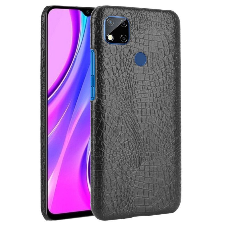 Cover Xiaomi Redmi 9C Sort Krokodillehudstil Original