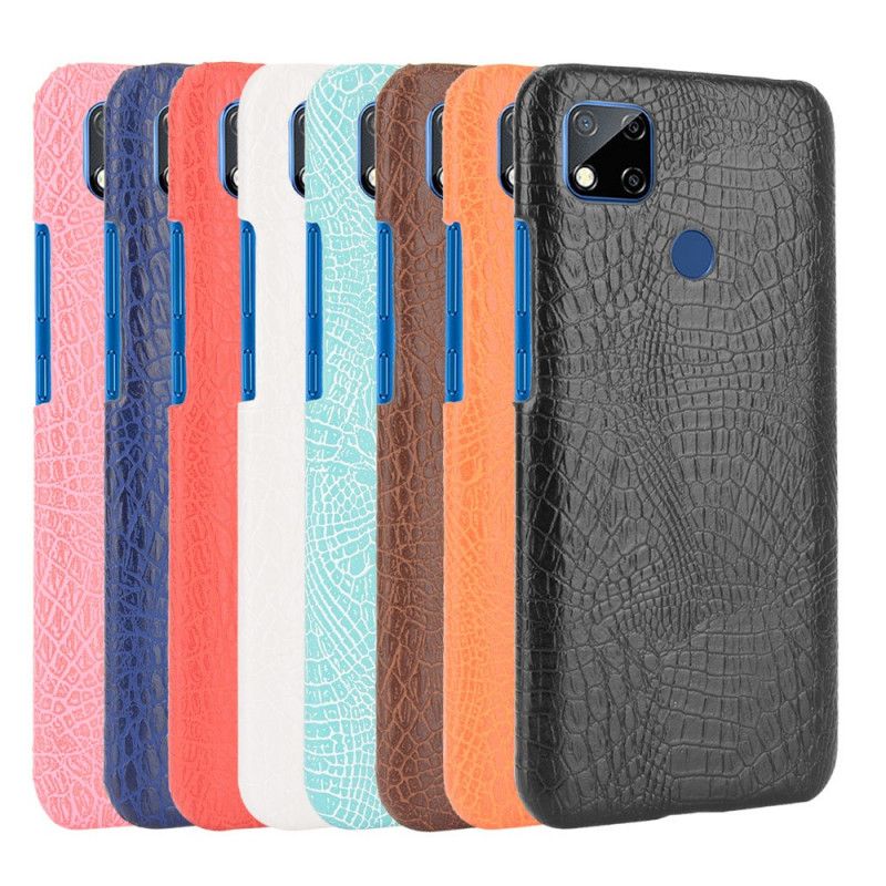 Cover Xiaomi Redmi 9C Sort Krokodillehudstil Original