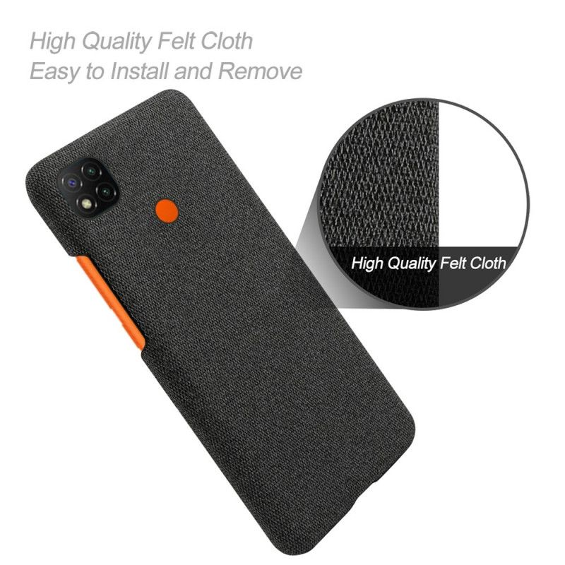 Cover Xiaomi Redmi 9C Sort Ksq Chic Stof