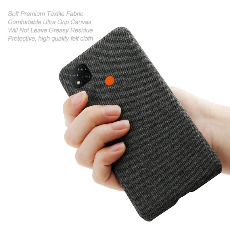 Cover Xiaomi Redmi 9C Sort Ksq Chic Stof