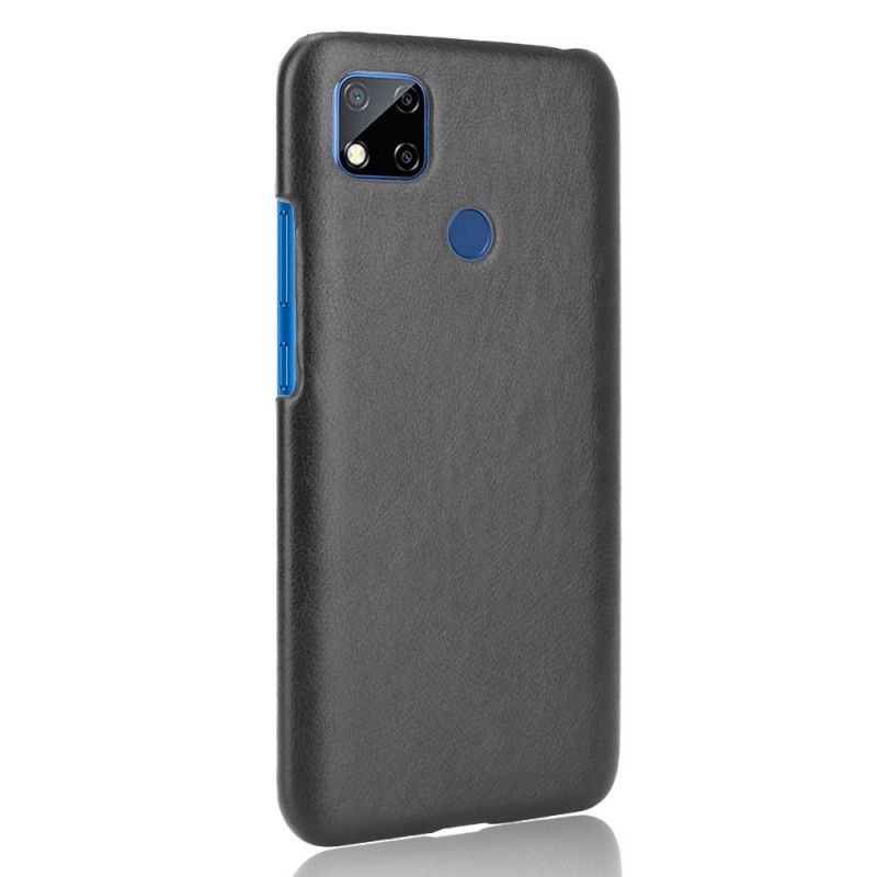 Cover Xiaomi Redmi 9C Sort Lychee-Lædereffekt