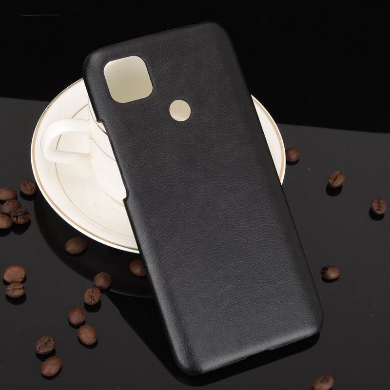 Cover Xiaomi Redmi 9C Sort Lychee-Lædereffekt