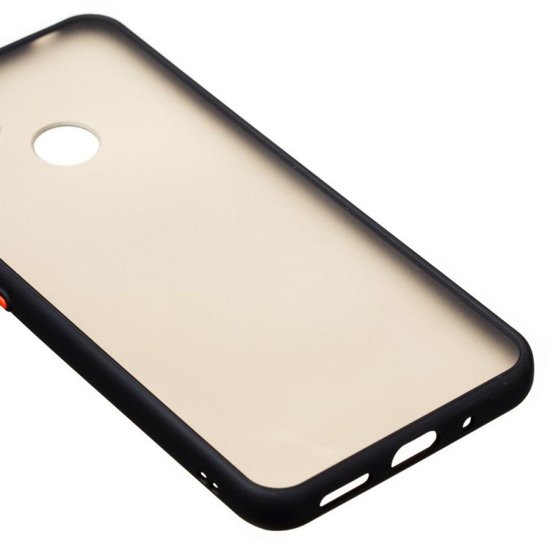 Cover Xiaomi Redmi 9C Sort Mobilcover Hybrid Med Farvede Kanter