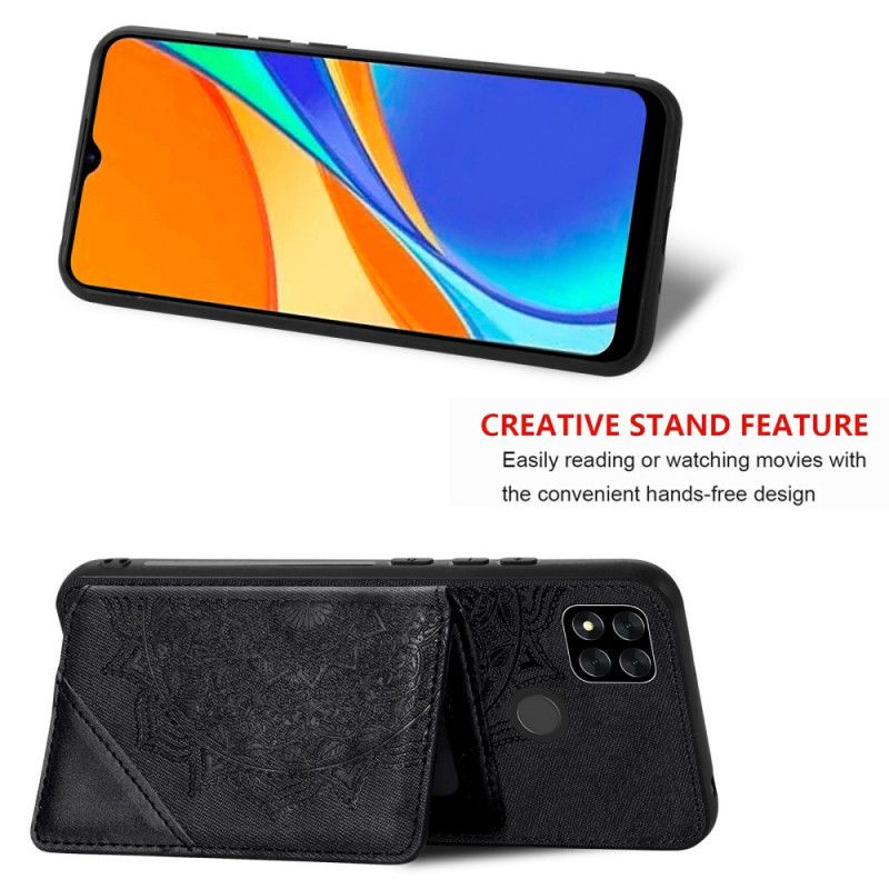 Cover Xiaomi Redmi 9C Sort Multifunktionelt Mandala Design