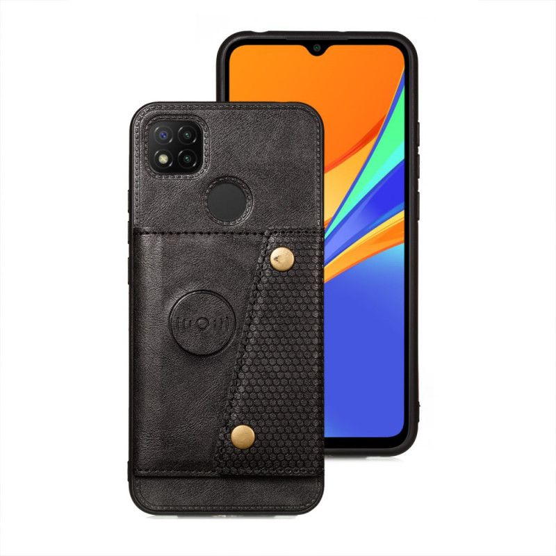 Cover Xiaomi Redmi 9C Sort Snap Tegnebog