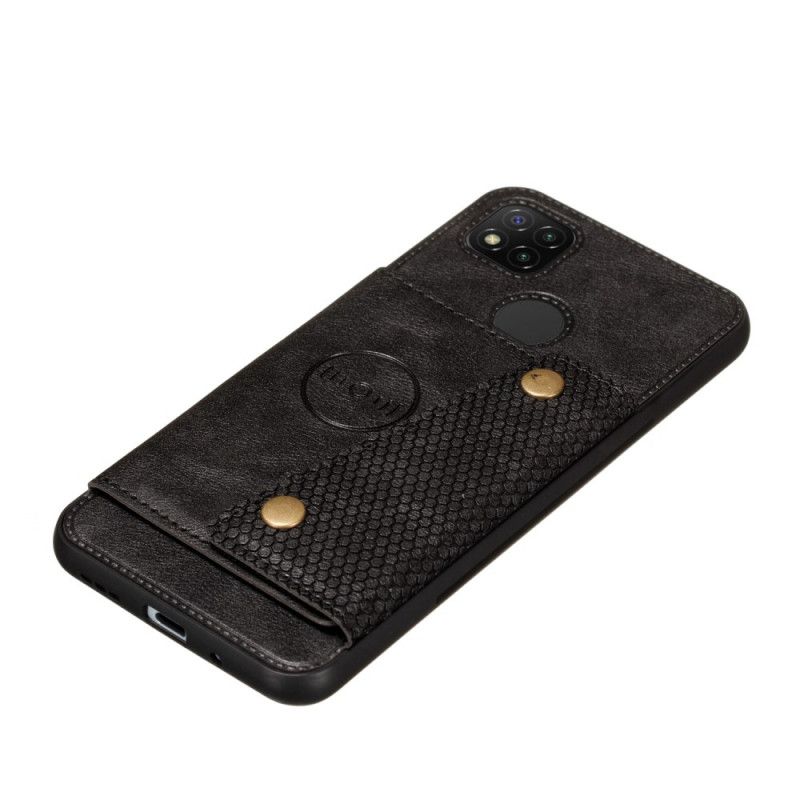 Cover Xiaomi Redmi 9C Sort Snap Tegnebog