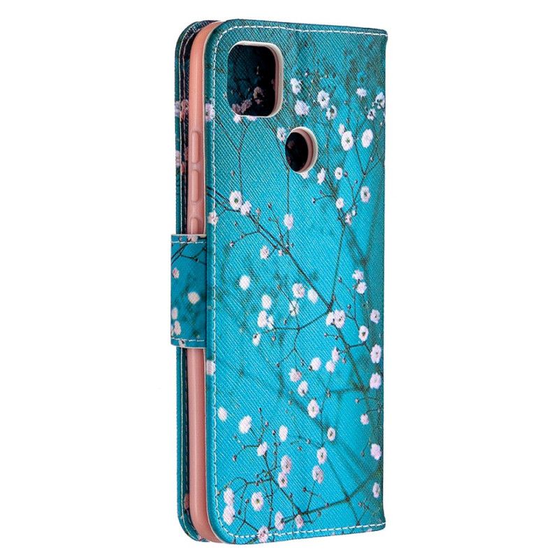 Flip Cover Læder for Xiaomi Redmi 9C Blomstrende Træ