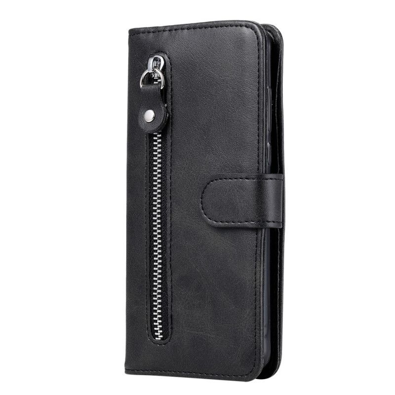 Flip Cover Læder for Xiaomi Redmi 9C Sort Vintage Møntpung