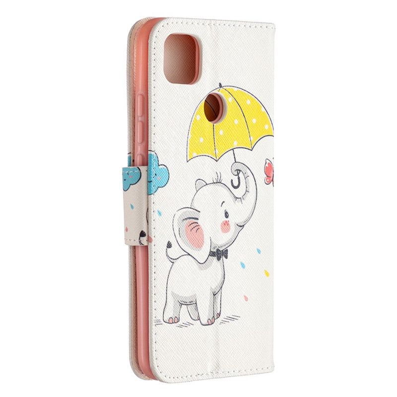 Flip Cover Læder Xiaomi Redmi 9C Elefant