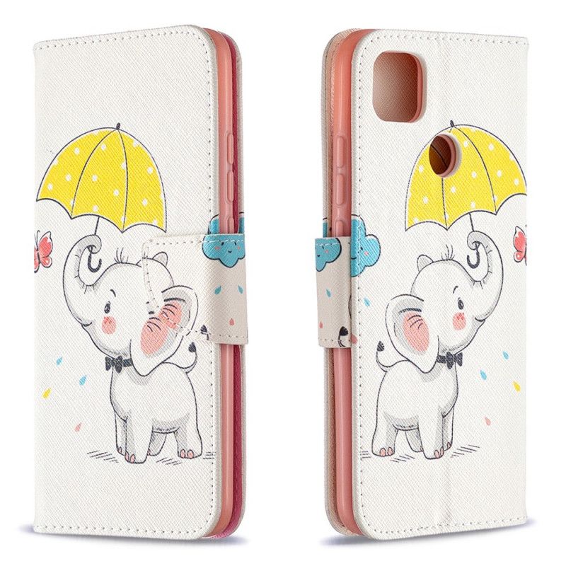 Flip Cover Læder Xiaomi Redmi 9C Elefant