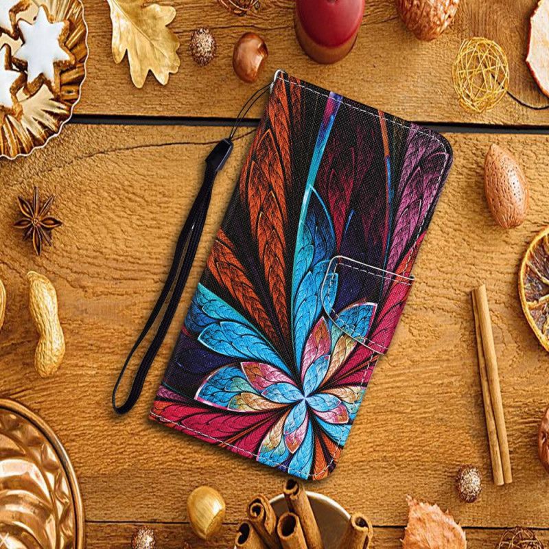 Flip Cover Læder Xiaomi Redmi 9C Påfuglblomst