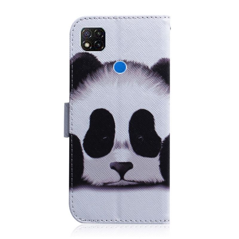 Flip Cover Læder Xiaomi Redmi 9C Panda Ansigt Beskyttelse