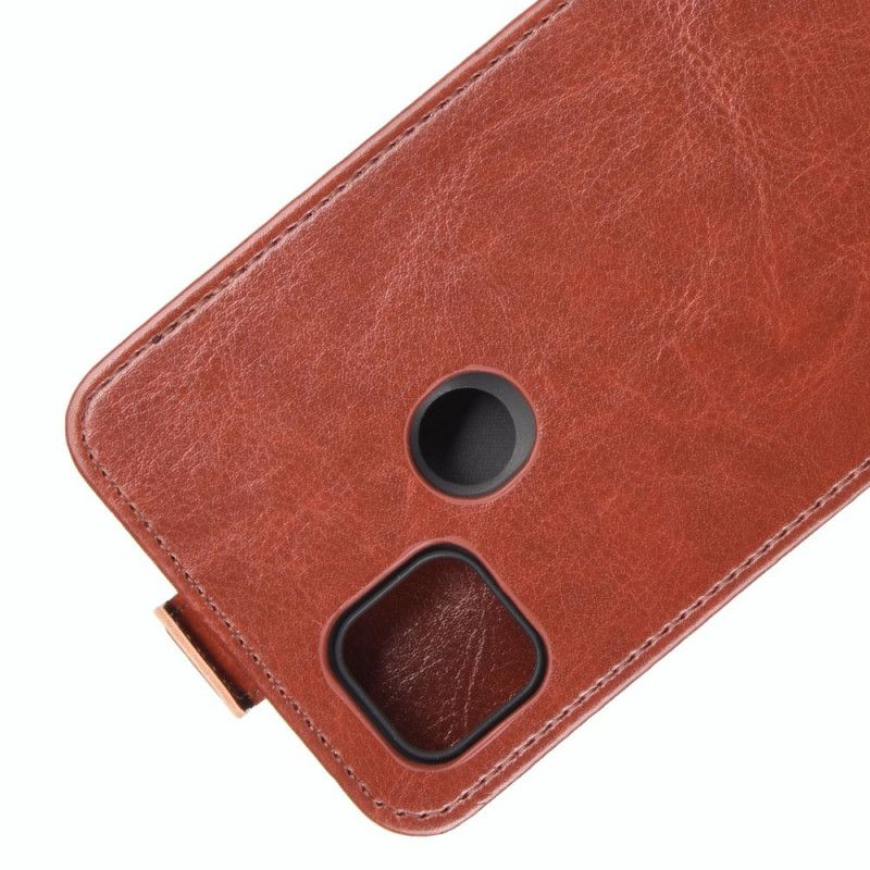 Flip Cover Læder Xiaomi Redmi 9C Sort Foldning Af Lædereffekt Original