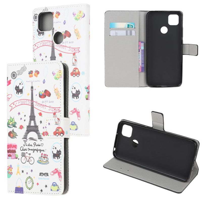 Flip Cover Xiaomi Redmi 9C Mobilcover Jeg Elsker Paris