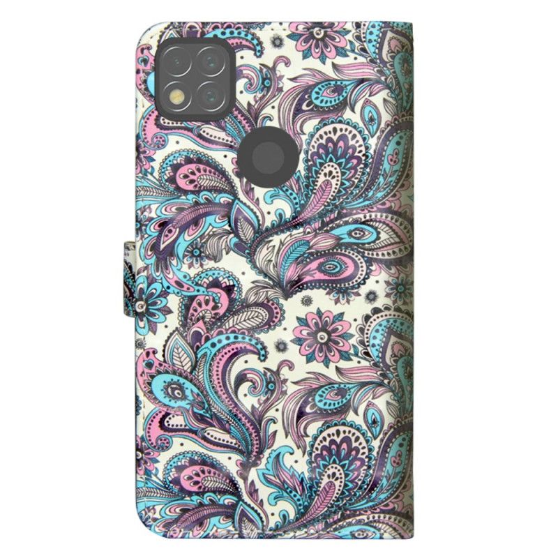 Flip Cover Xiaomi Redmi 9C Mobilcover Mønstrede Blomster