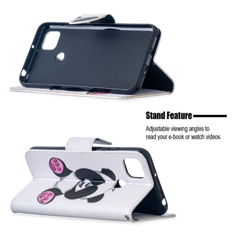 Flip Cover Xiaomi Redmi 9C Mobilcover Sjov Panda