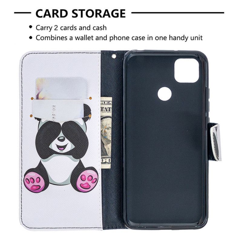 Flip Cover Xiaomi Redmi 9C Mobilcover Sjov Panda