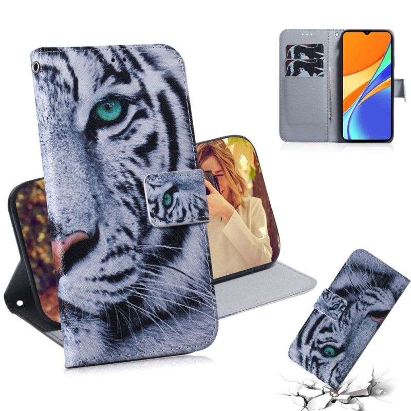 Flip Cover Xiaomi Redmi 9C Mobilcover Tigeransigt